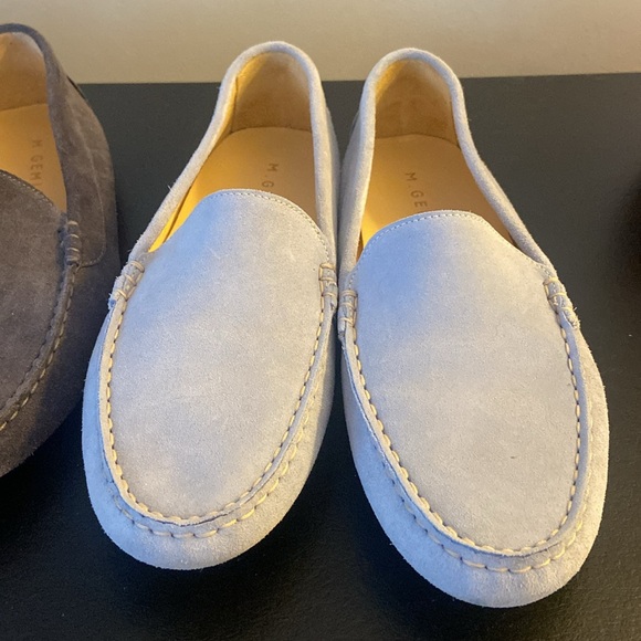 M. Gemi blue leather&suede felize moccasin loafers size 9.5/10 US 3 available - Picture 4 of 16